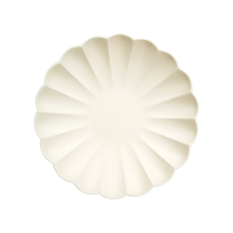 Small Cream Compostable Plates – Big Multipack (x 48)