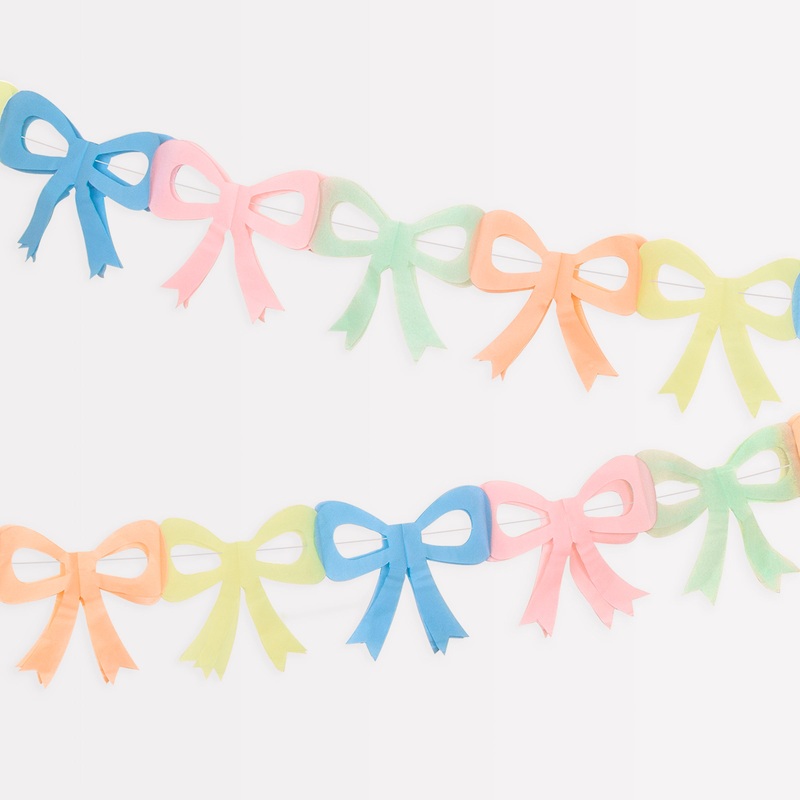 Tissue Paper Bow Garland Set