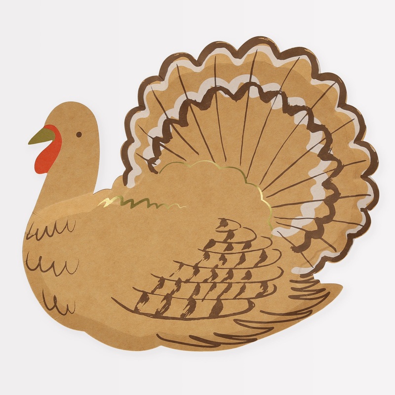 Turkey Plates (x 8)