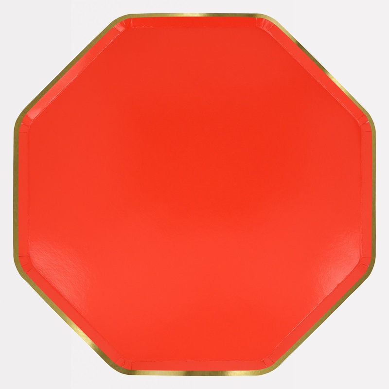 Berry Red Dinner Plates (x 8)