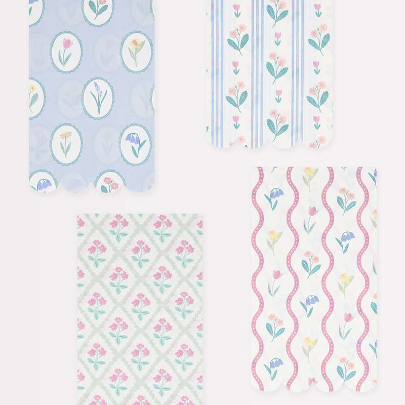 Bloomsbury Floral Pattern Guest Towels (x 16)