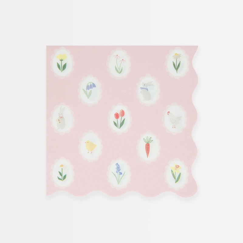 Easter Cameo Large Napkins (x 16)