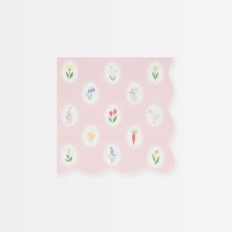 Easter Cameo Small Napkins (x 16)