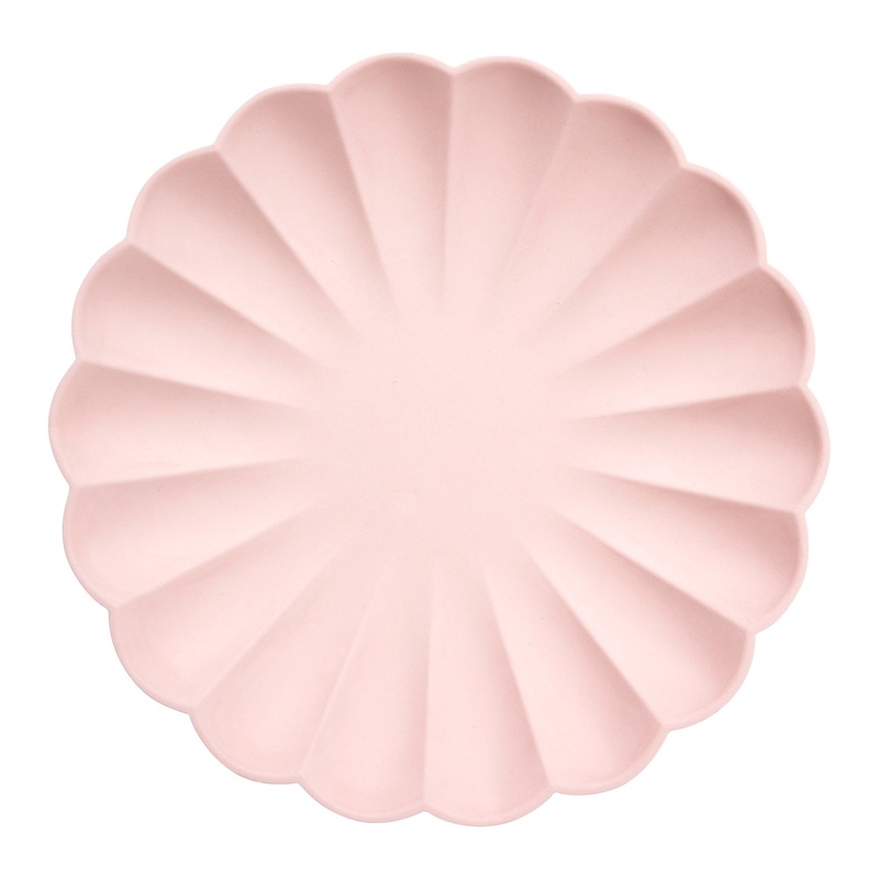Large Candy Pink Compostable Plates – Big Multipack (x 48)
