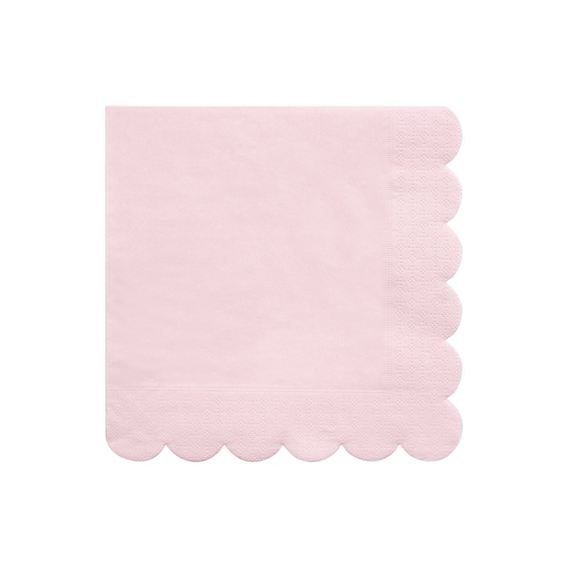 Large Candy Pink Paper Napkins (x 20)