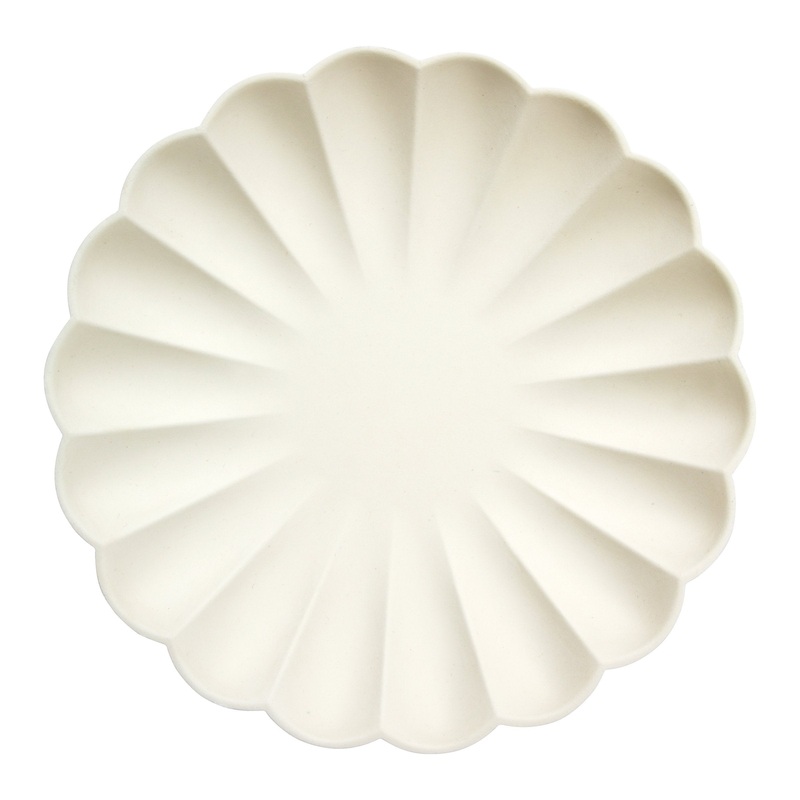 Large Cream Compostable Plates – Big Multipack (x 48)