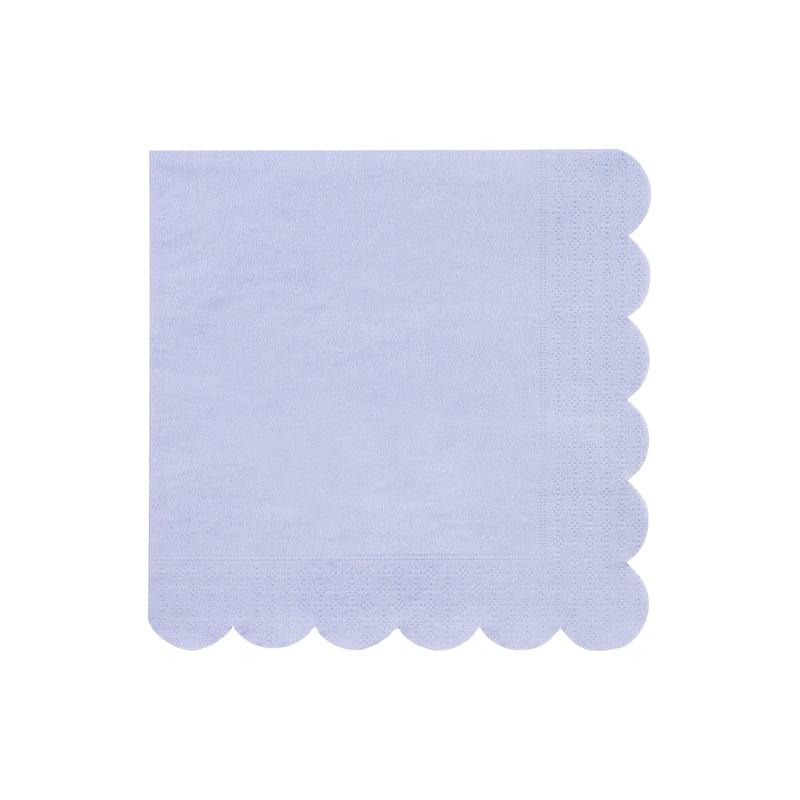 Large Soft Lilac Paper Napkins (x 20)