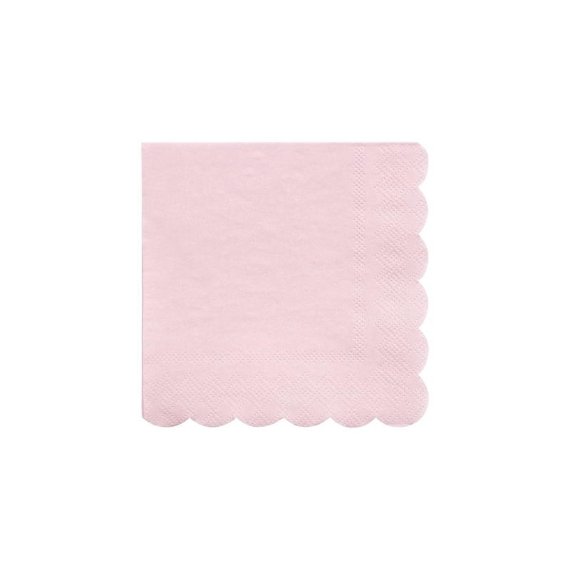 Small Candy Pink Paper Napkins (x 20)