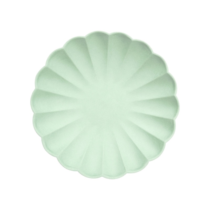 Small Mint Sorbet Compostable Plates (x 8)