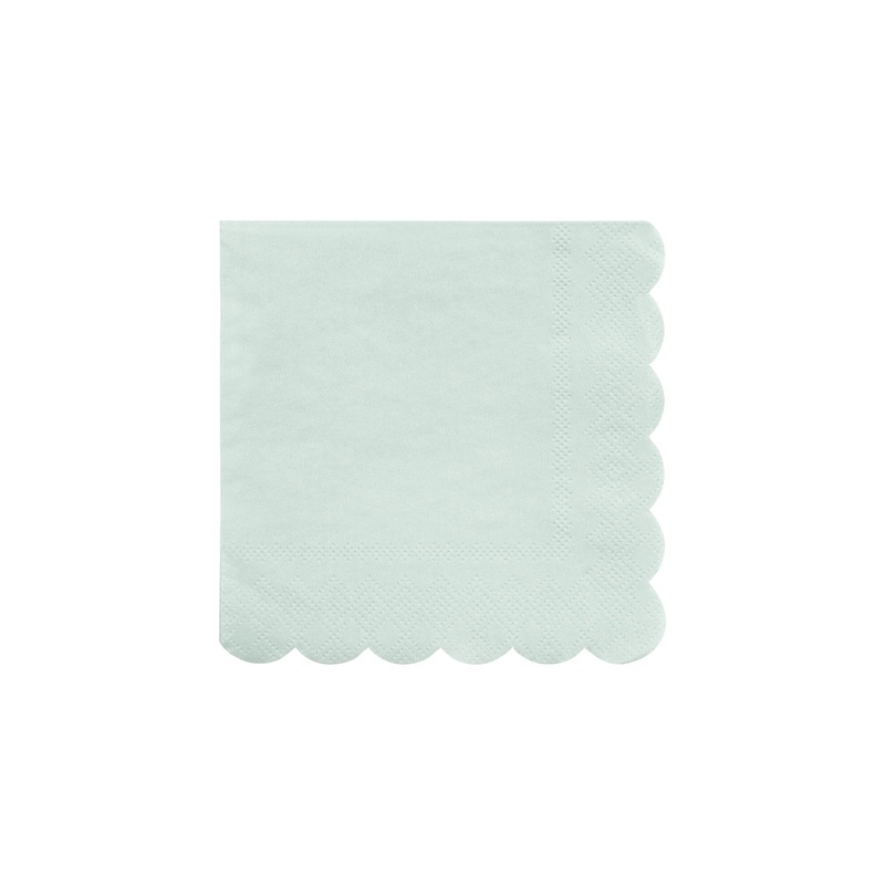 Small Mint Sorbet Paper Napkins (x 20)