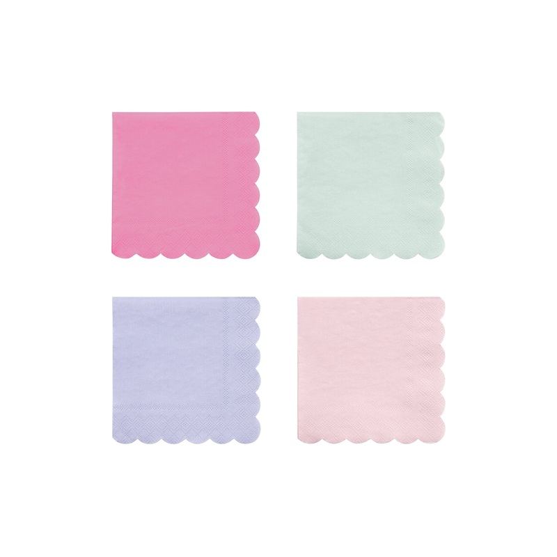Small Multicolor Paper Napkins (x 20)