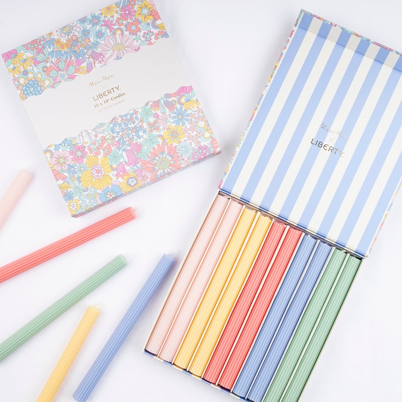 x Liberty Rainbow Garden Candle Gift Box (x 10)