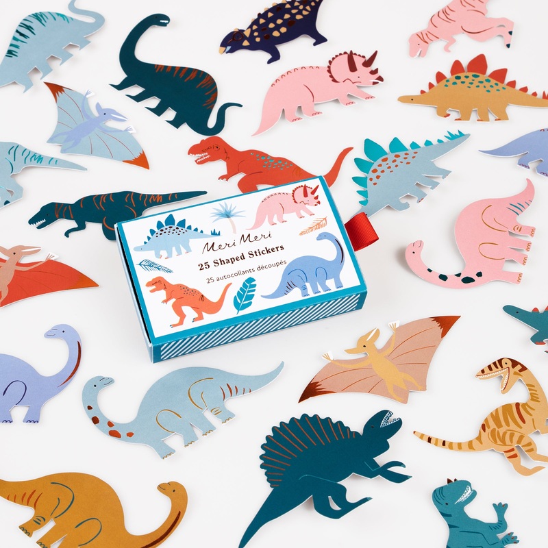 Dinosaur Shaped Stickers (x 25)
