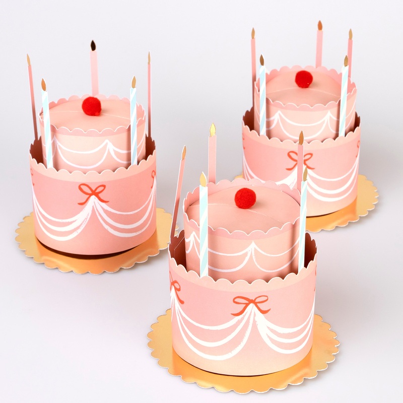 Fancy Cake Party Hats (x 8)