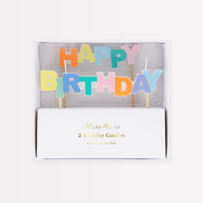 Happy Birthday Candles (x 2)