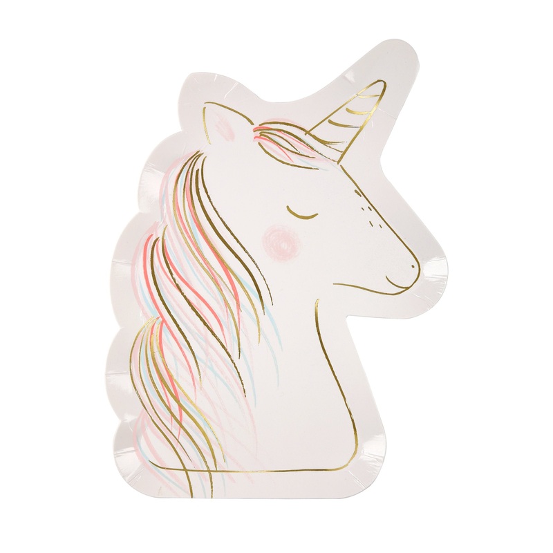 Magical Unicorn Plates (x 8)