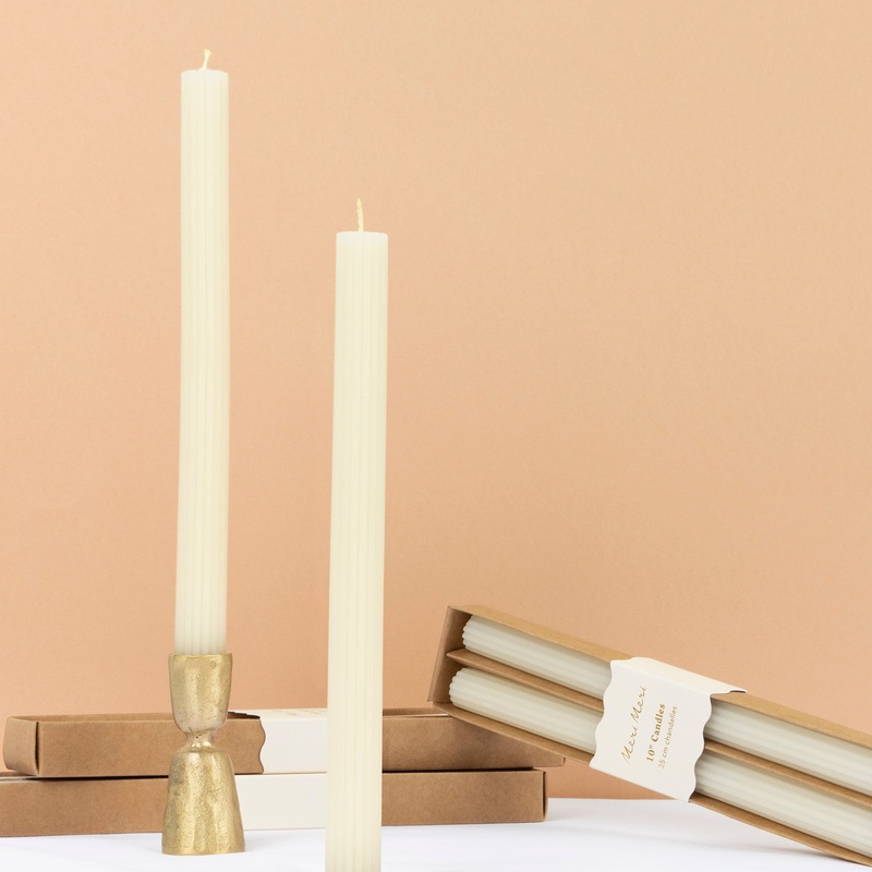 Ivory Table Candles (x 2)