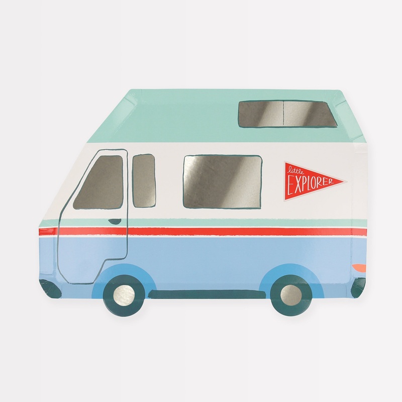 Outdoor Adventures Camper Van Plates (x 8)