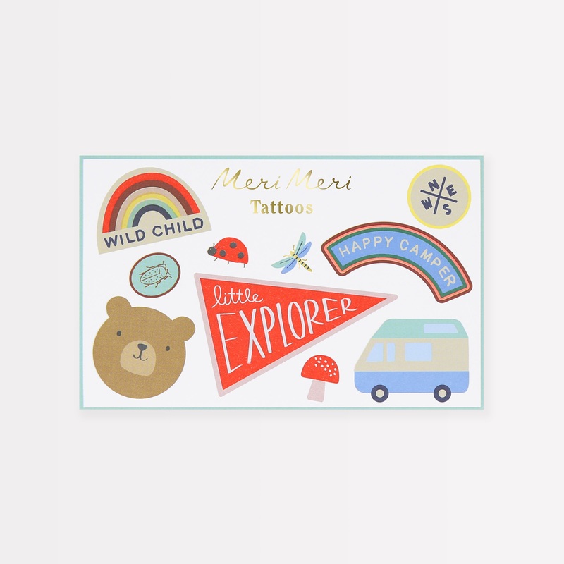Outdoor Adventures Temporary Tattoos