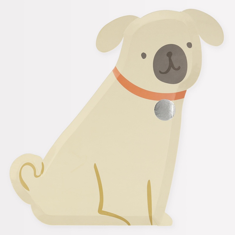 Pug Plates (x 8)