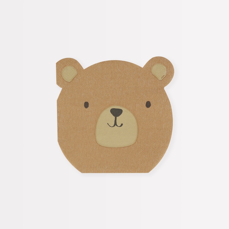 Woodland Bear Napkins (x 16)
