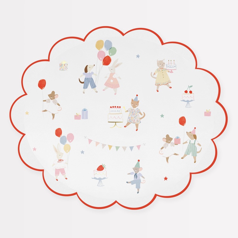 Animal Friends Dinner Plates (x 8)