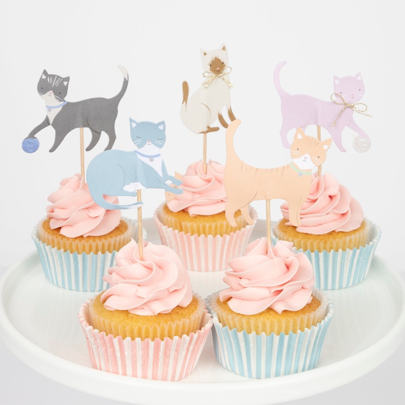 Cute Kittens Cupcake Kit (x 24 toppers)