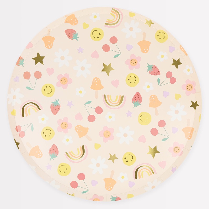 Happy Icons Dinner Plates (x 8)