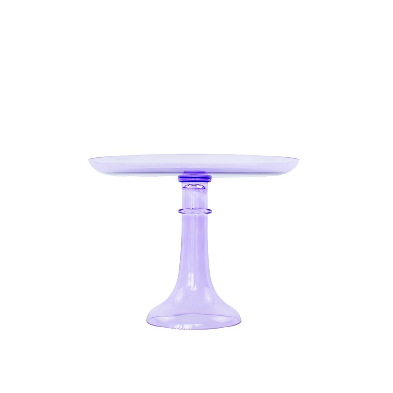 Lavender Glass Cake Stand