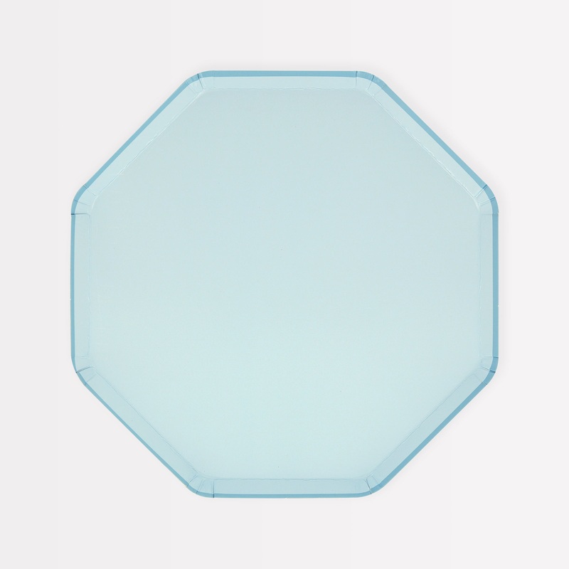 Summer Sky Blue Side Plates (x 8)