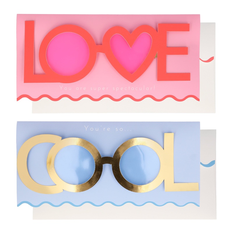Valentine’s Glasses Cards (x 24)