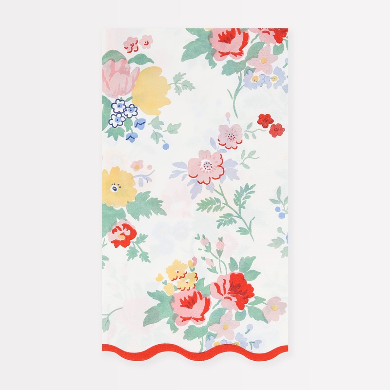 Vintage Floral Guest Towels (x 16)