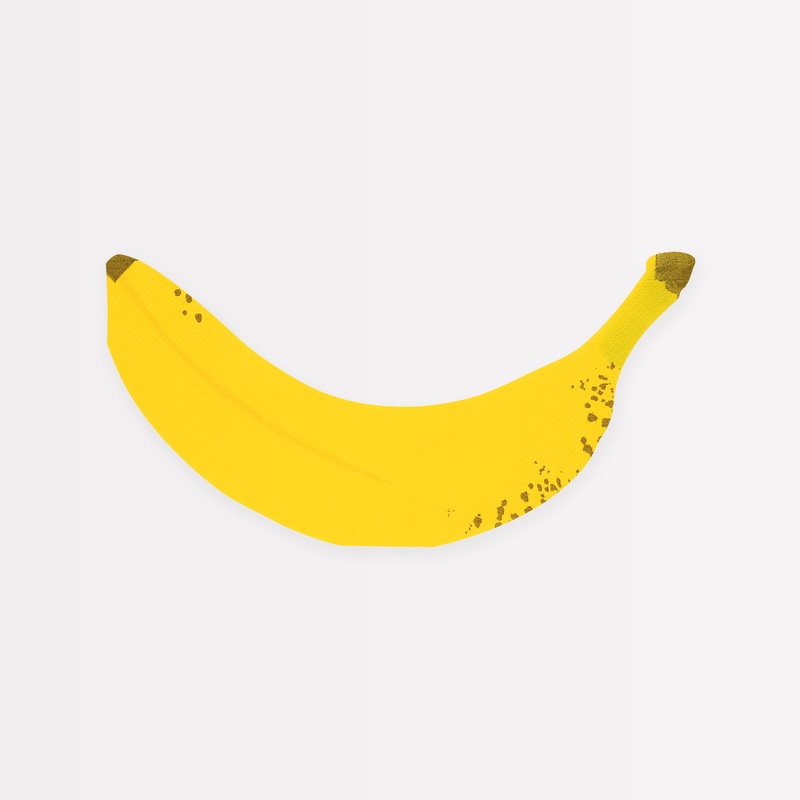 Banana Napkins (x 16)