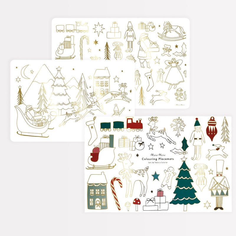 Christmas Coloring Placemats (x 8)