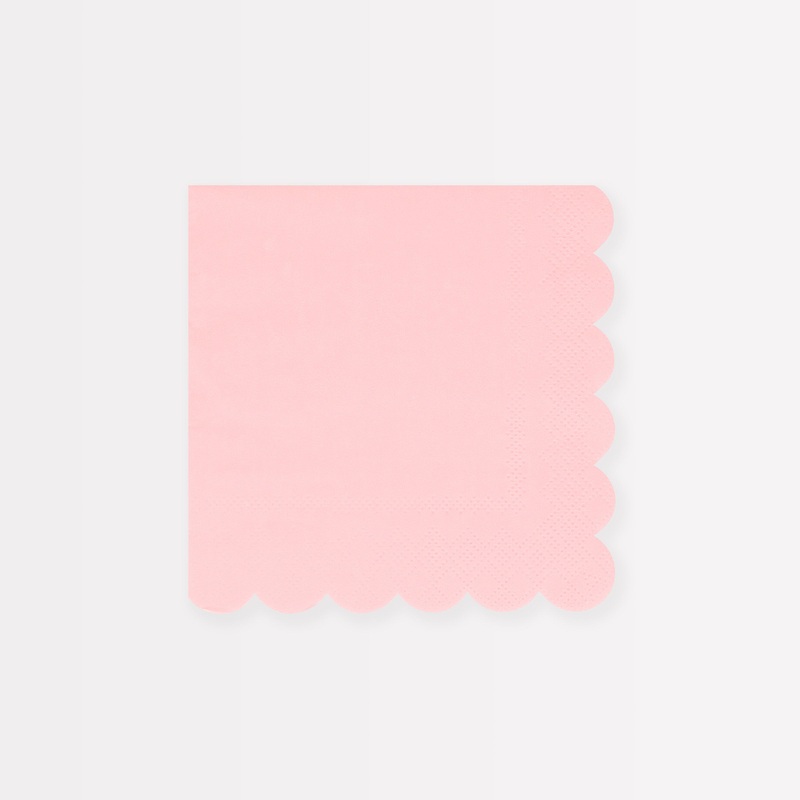 Cotton Candy Pink Small Napkins (x 16)