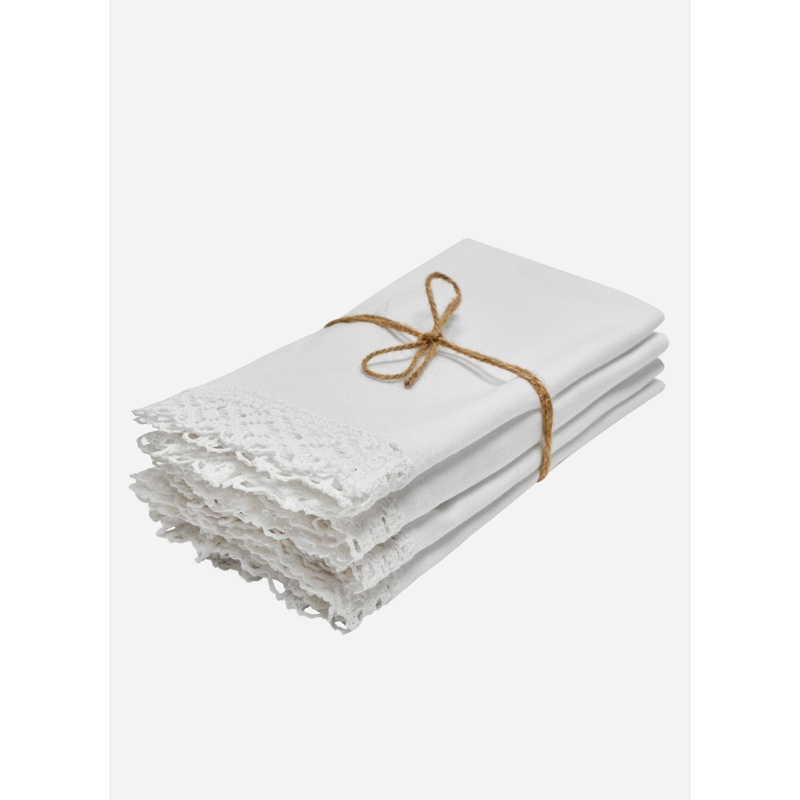 Lace White Napkins
