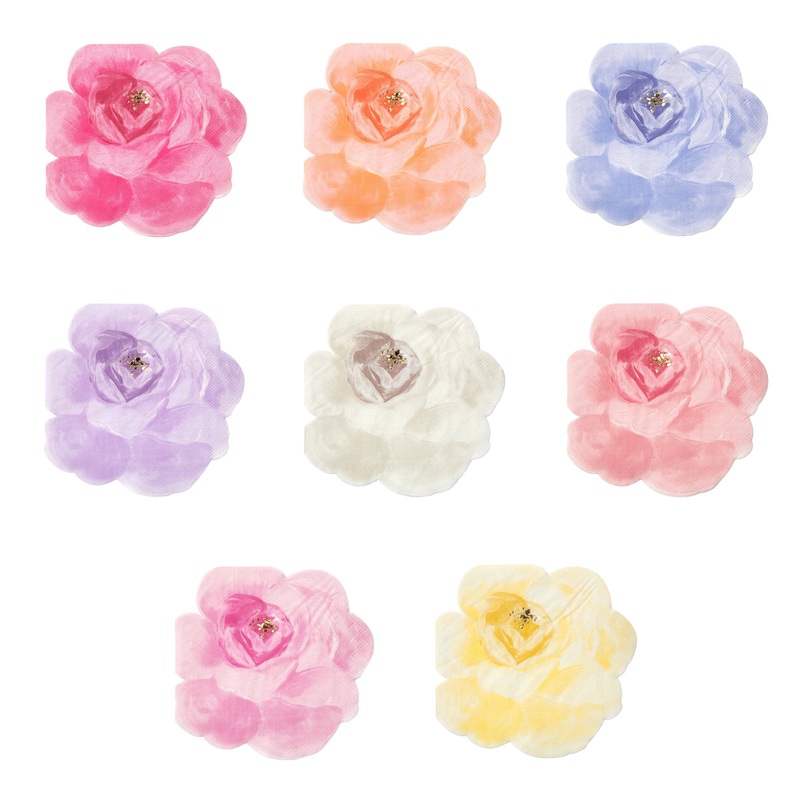 Rose Garden Napkins (x 16)