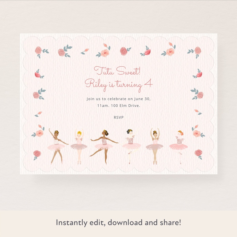 Ballet Download & Print Invitation