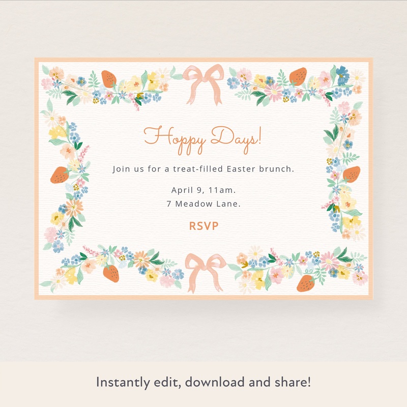 Easter Brunch Download & Print Invitation