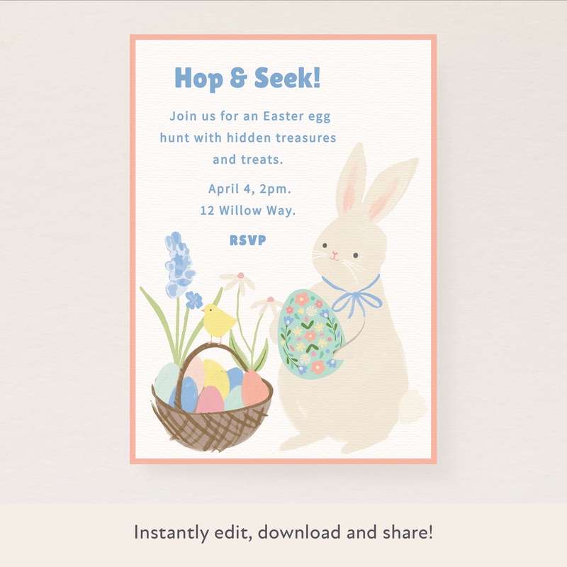 Easter Egg Hunt Download & Print Invitation