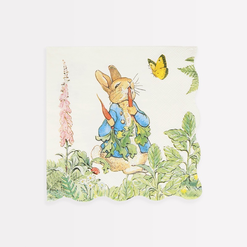 Peter Rabbit In The Garden Large Napkins (x 16)