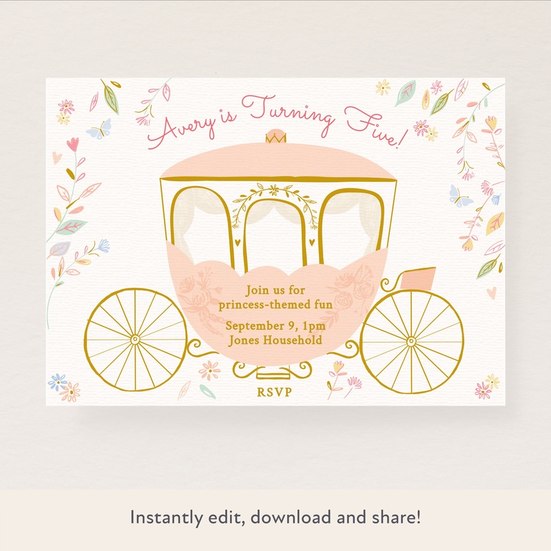 Princess Download & Print Invitation