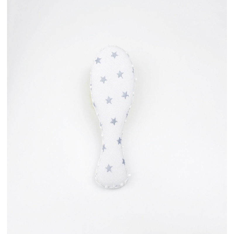 Baby Hairbrush, Grey Stars