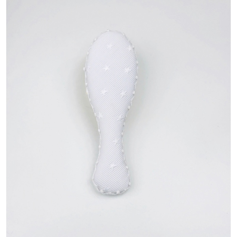 Baby Hairbrush, White Stars