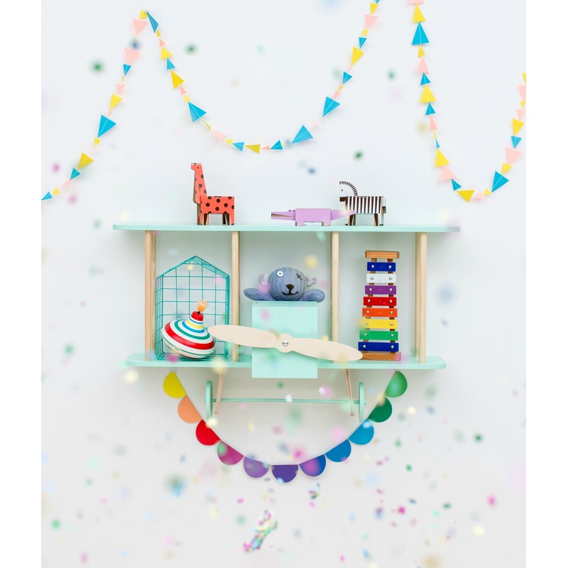 Bi-Plane Dashy Shelf – Mint Green