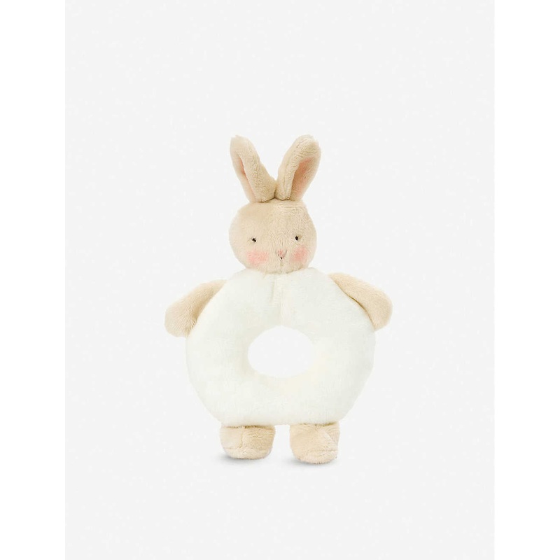 Bunnies By The Bay Ring Rattle – White