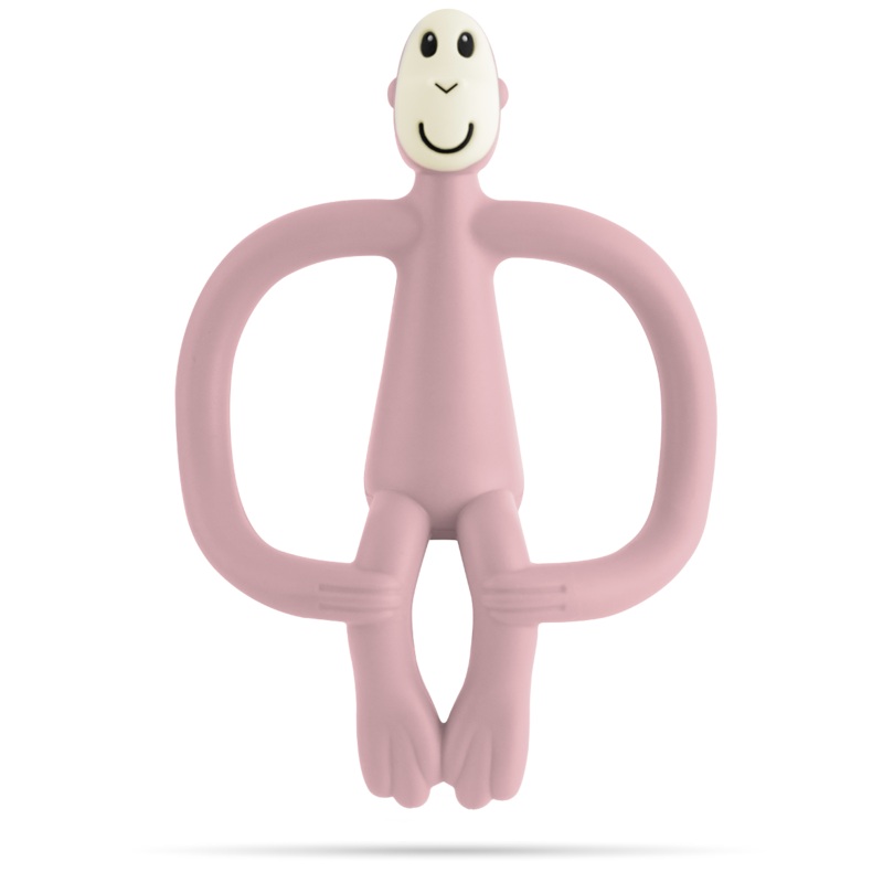 Matchstick Monkey Teething Toy and Gel Applicator – Dusty Pink