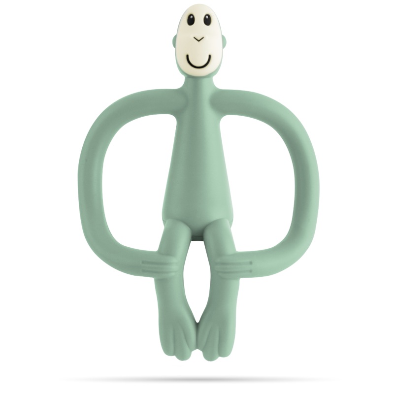 Matchstick Monkey Teething Toy and Gel Applicator – Mint Green