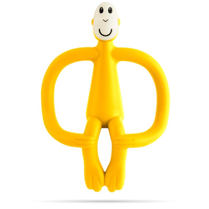 Matchstick Monkey Teething Toy and Gel Applicator – Yellow