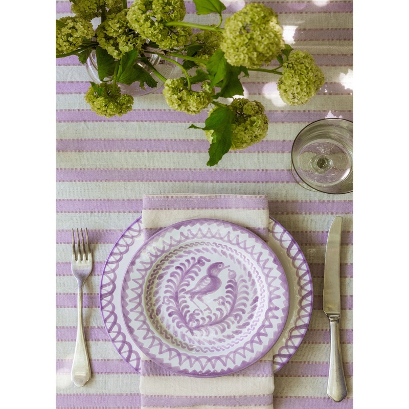 Striped Lilac & Cream Napkins